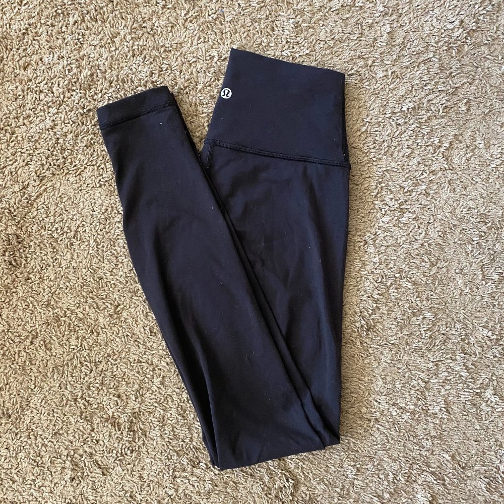 High Rise Basic Black Lululemon Yoga Pants